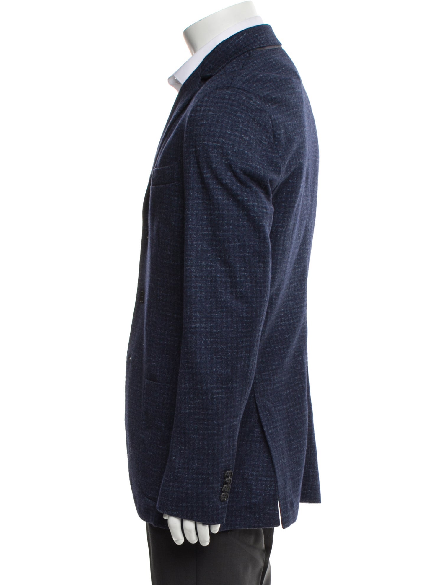 Loro Piana Cashmere Leather Trim Embellishment Sport Coat w/ Tags