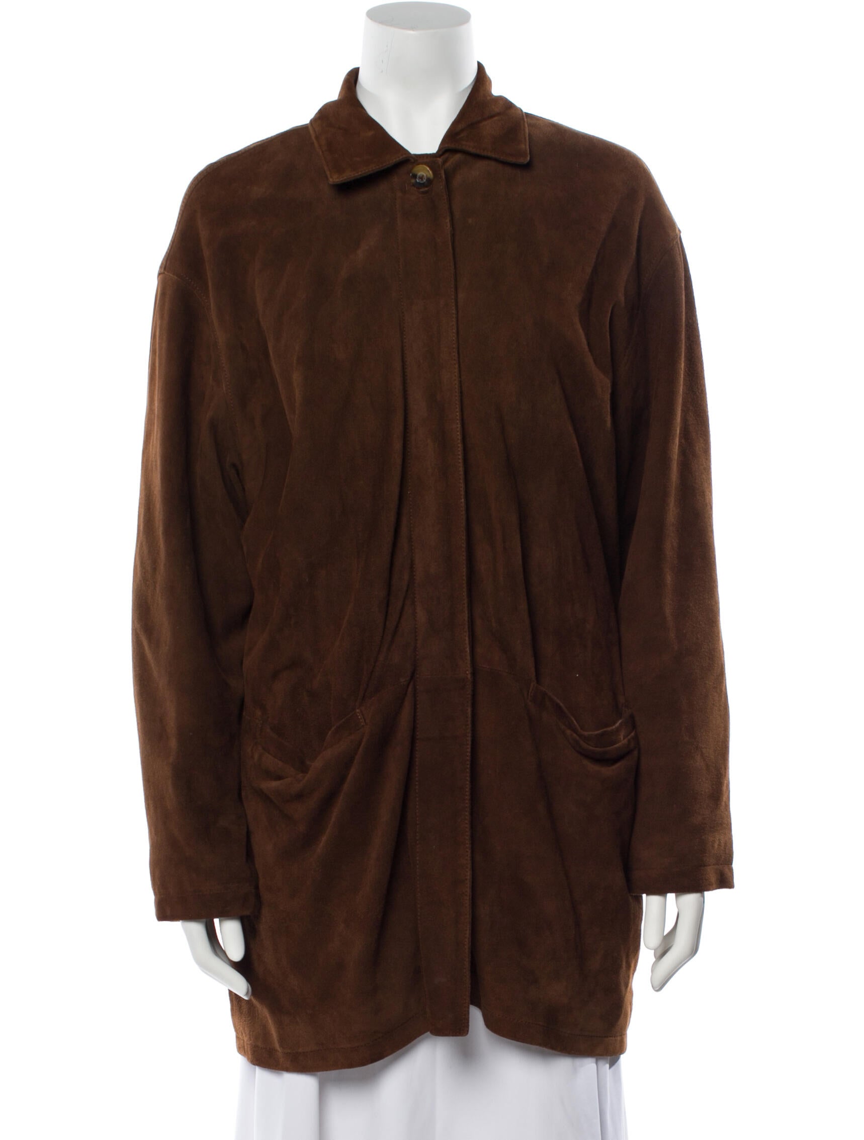 Loro Piana Leather Overcoat