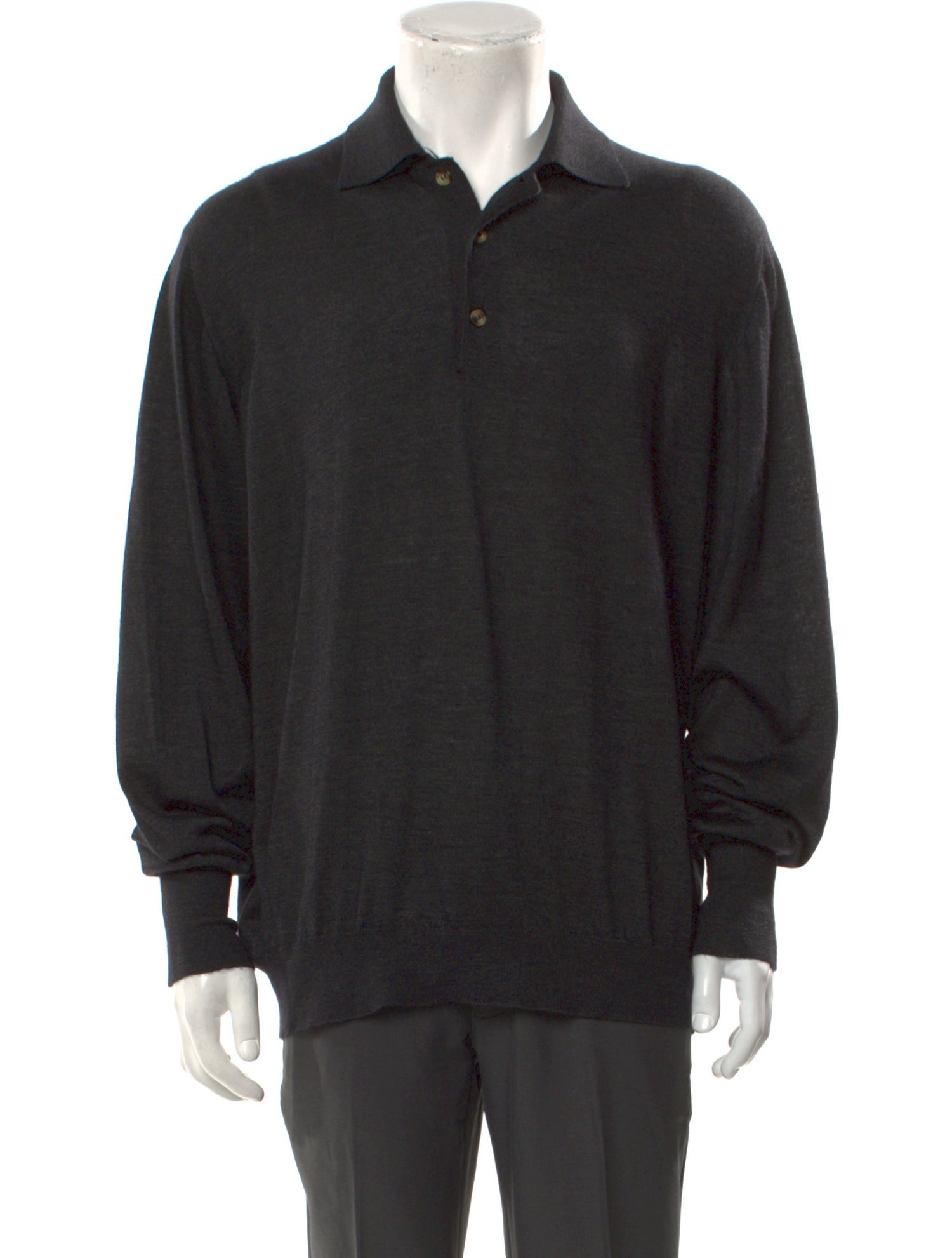 Loro Piana Cashmere Collar Polo Sweater