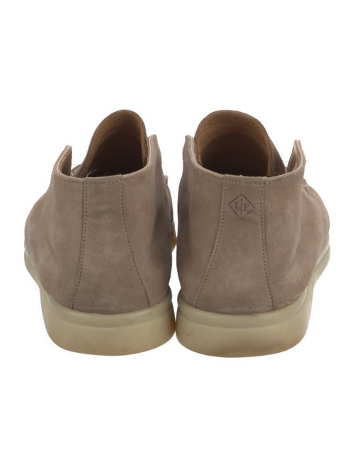 Loro Piana Open Walk Suede Lace-Up Boots