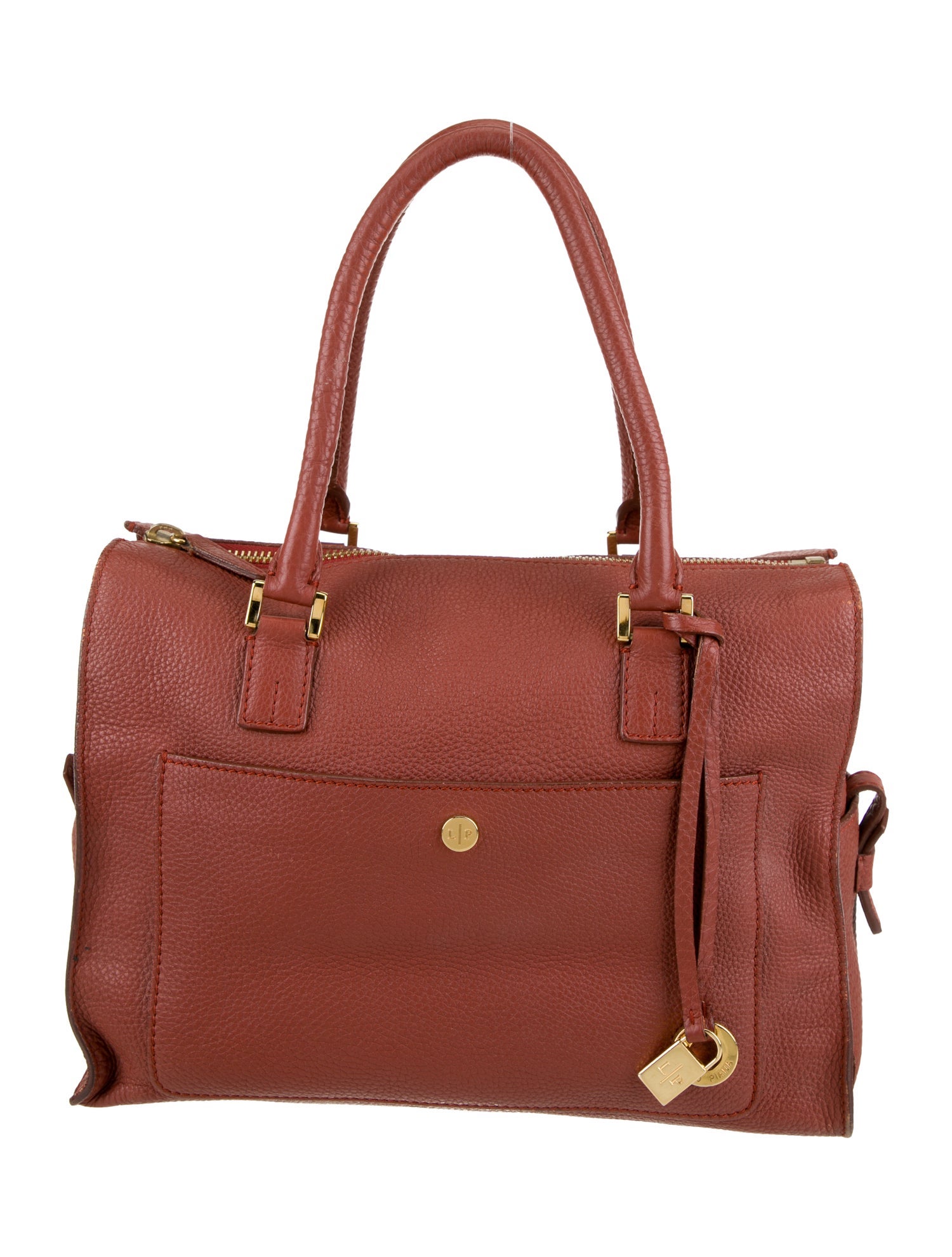 Loro Piana Leather Top Handle Bag