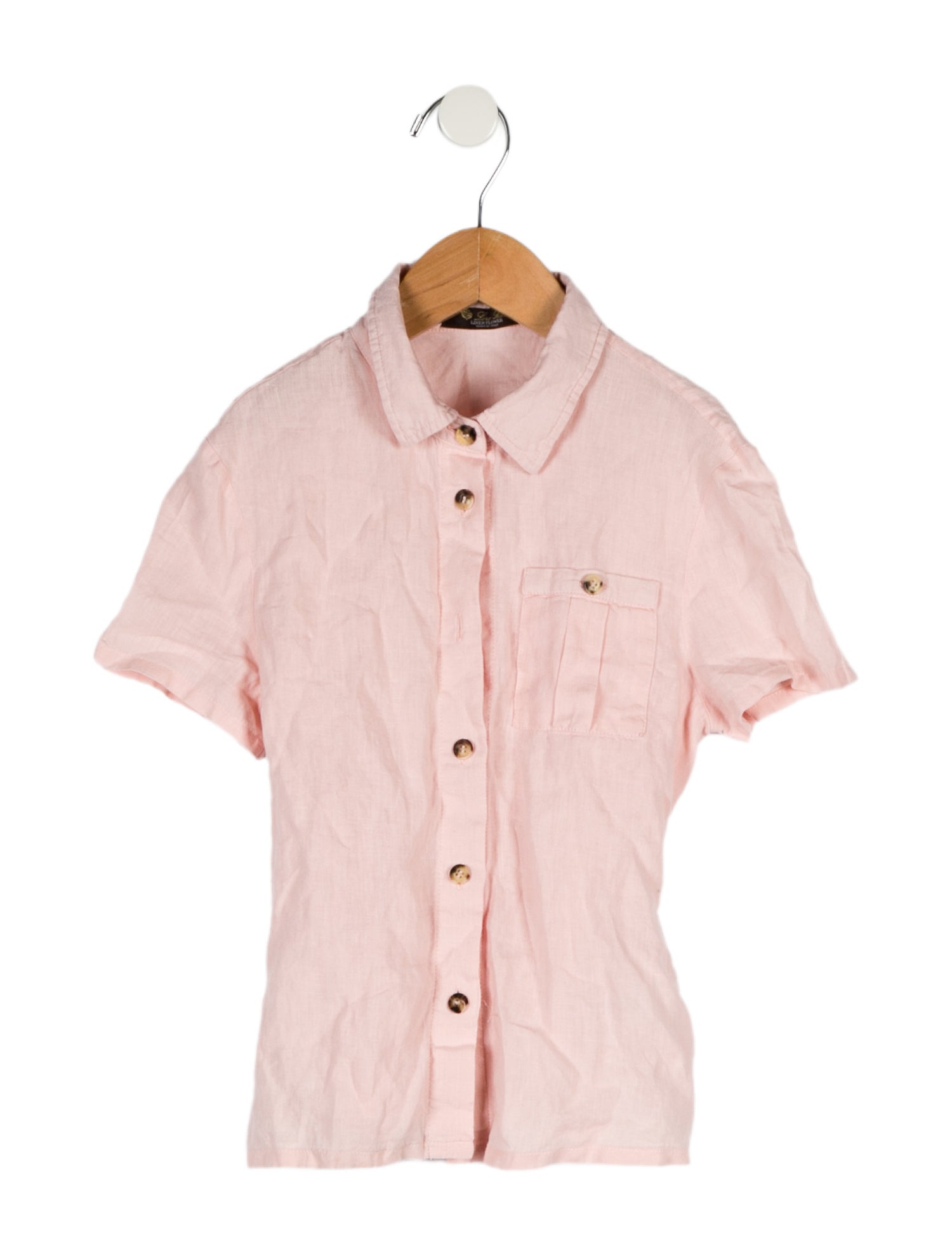 Loro Piana Girls' Button Up Top