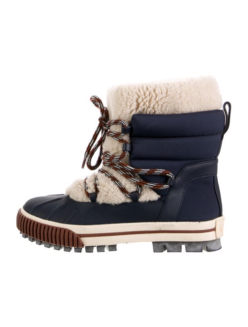 Loro Piana Ben Nevis Shearling Rubber Rain Boots