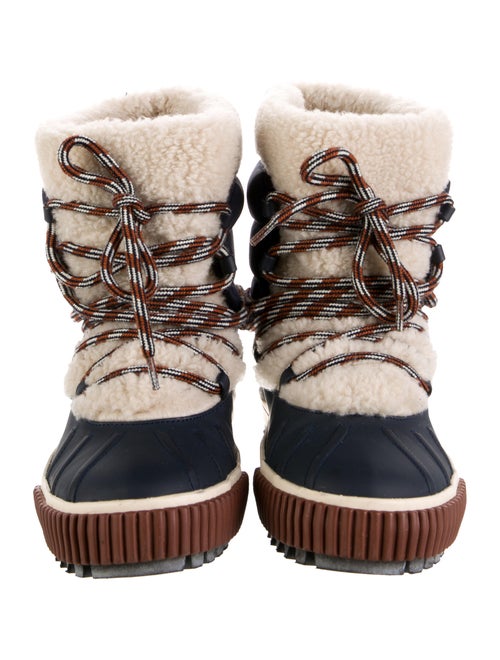 Loro Piana Ben Nevis Shearling Rubber Rain Boots