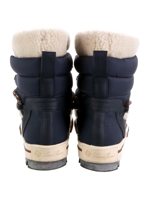 Loro Piana Ben Nevis Shearling Rubber Rain Boots