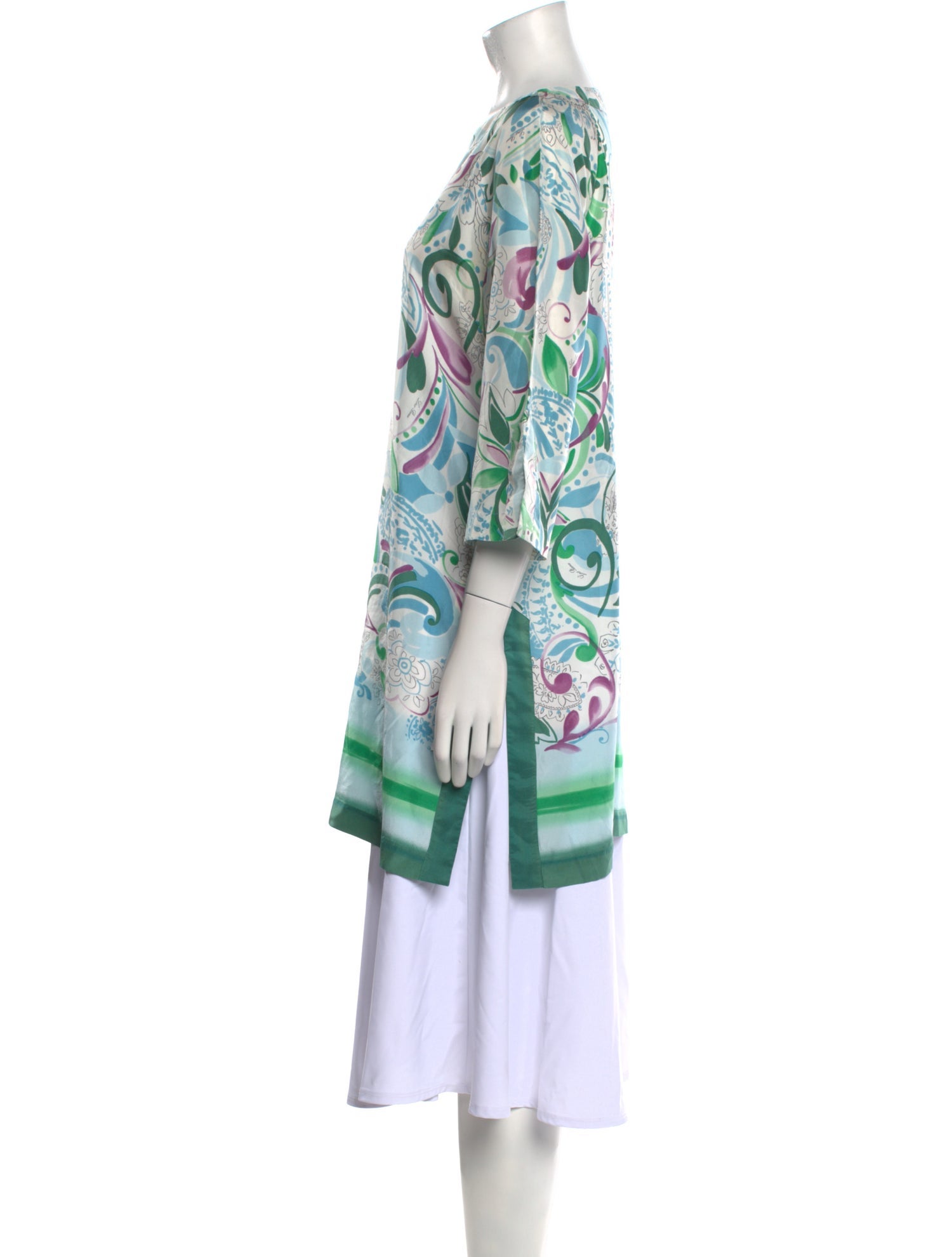 Loro Piana Printed Silk Tunic