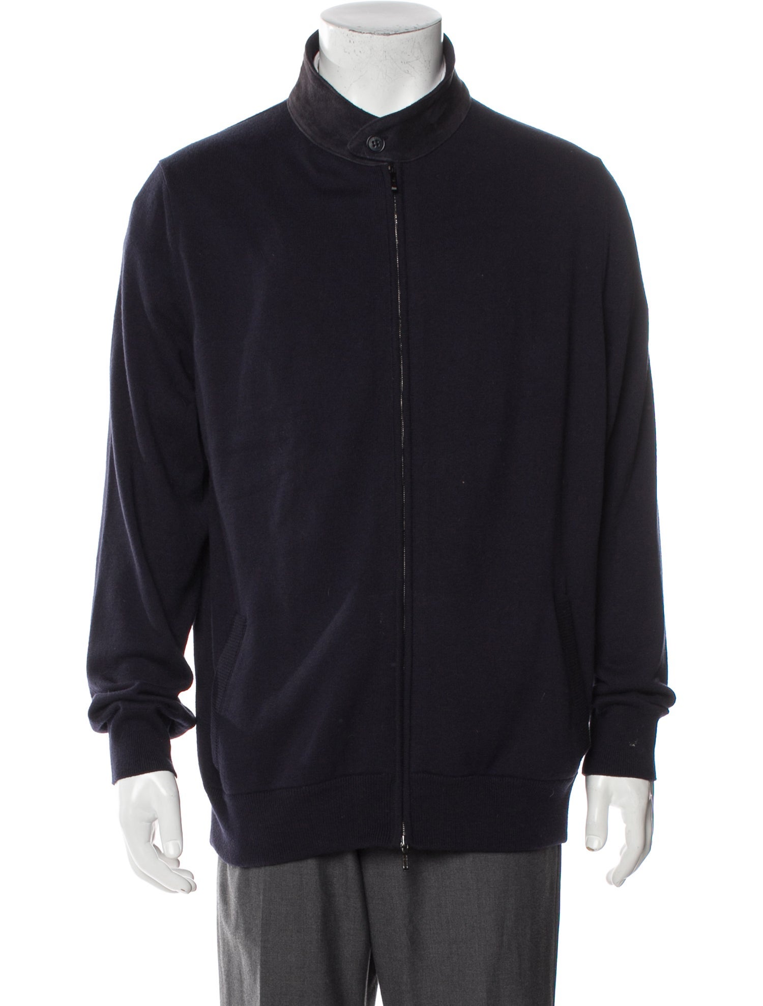 Loro Piana Vicuña Mock Neck Cardigan