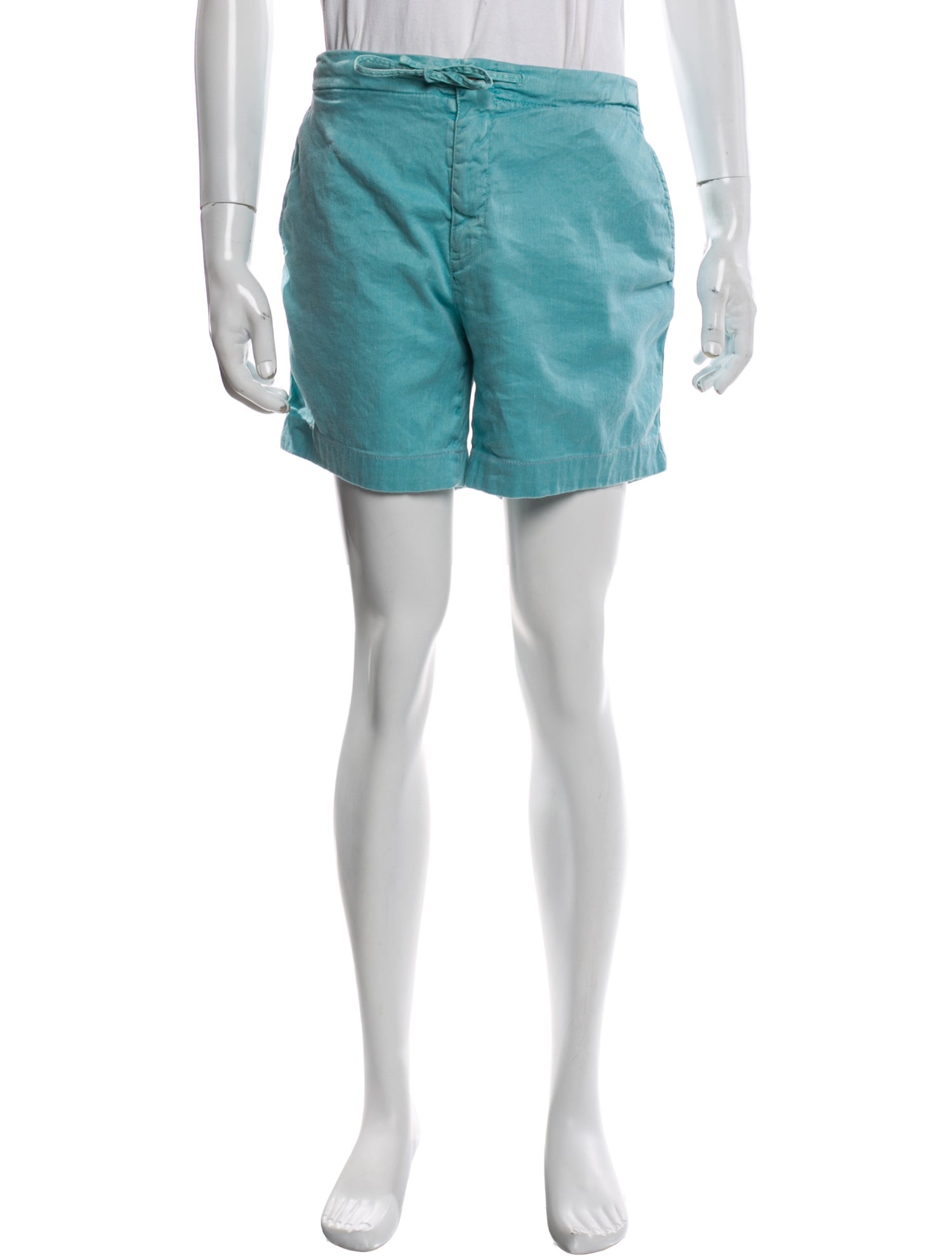 Loro Piana Linen Flat Front Shorts