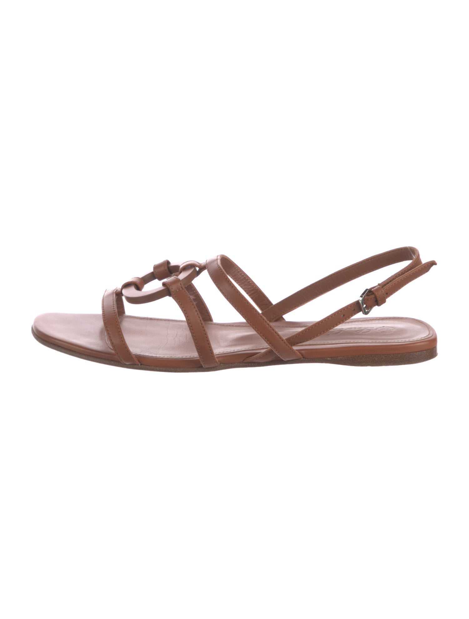 Loro Piana Leather Slingback Sandals