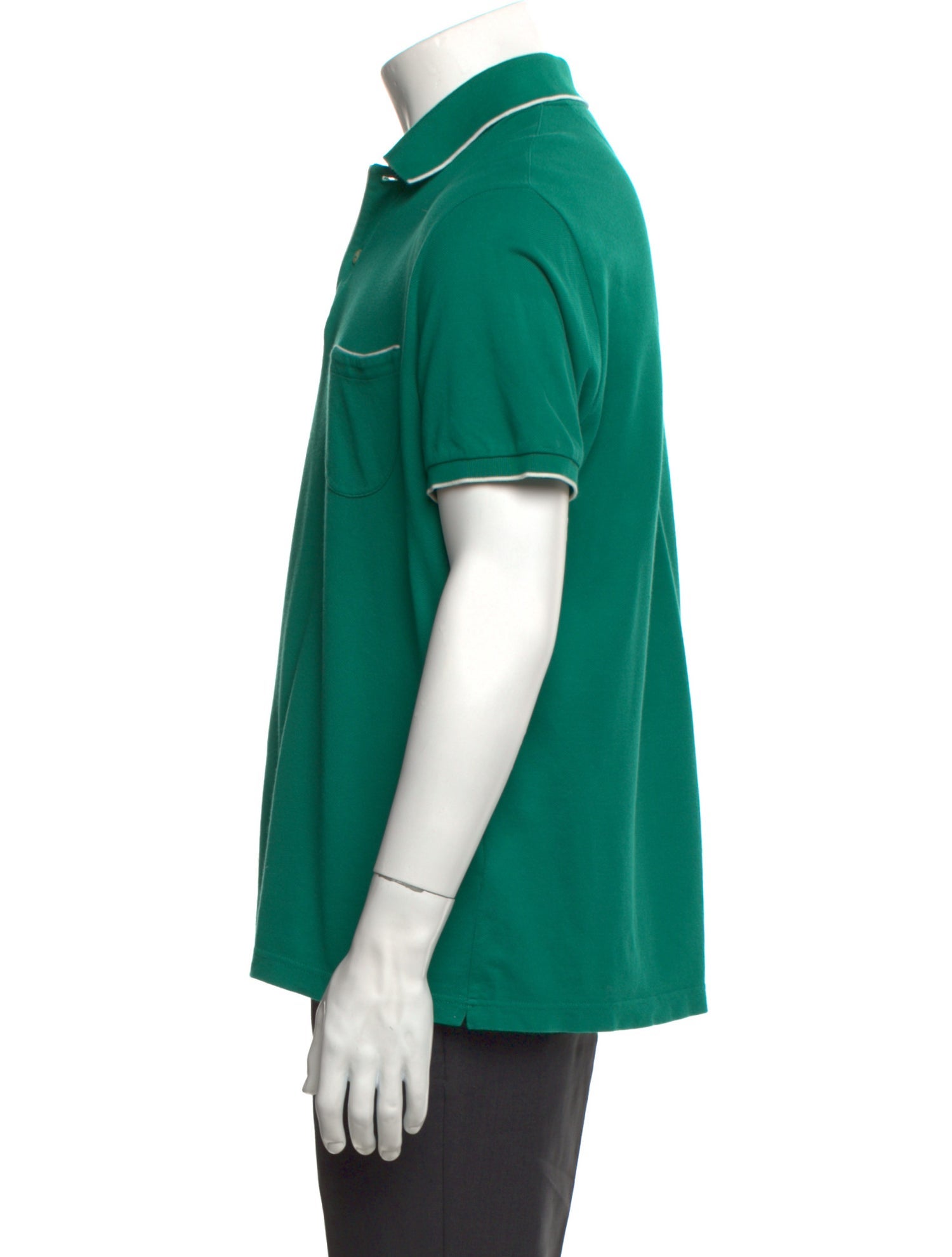 Loro Piana Striped Collar Polo Shirt