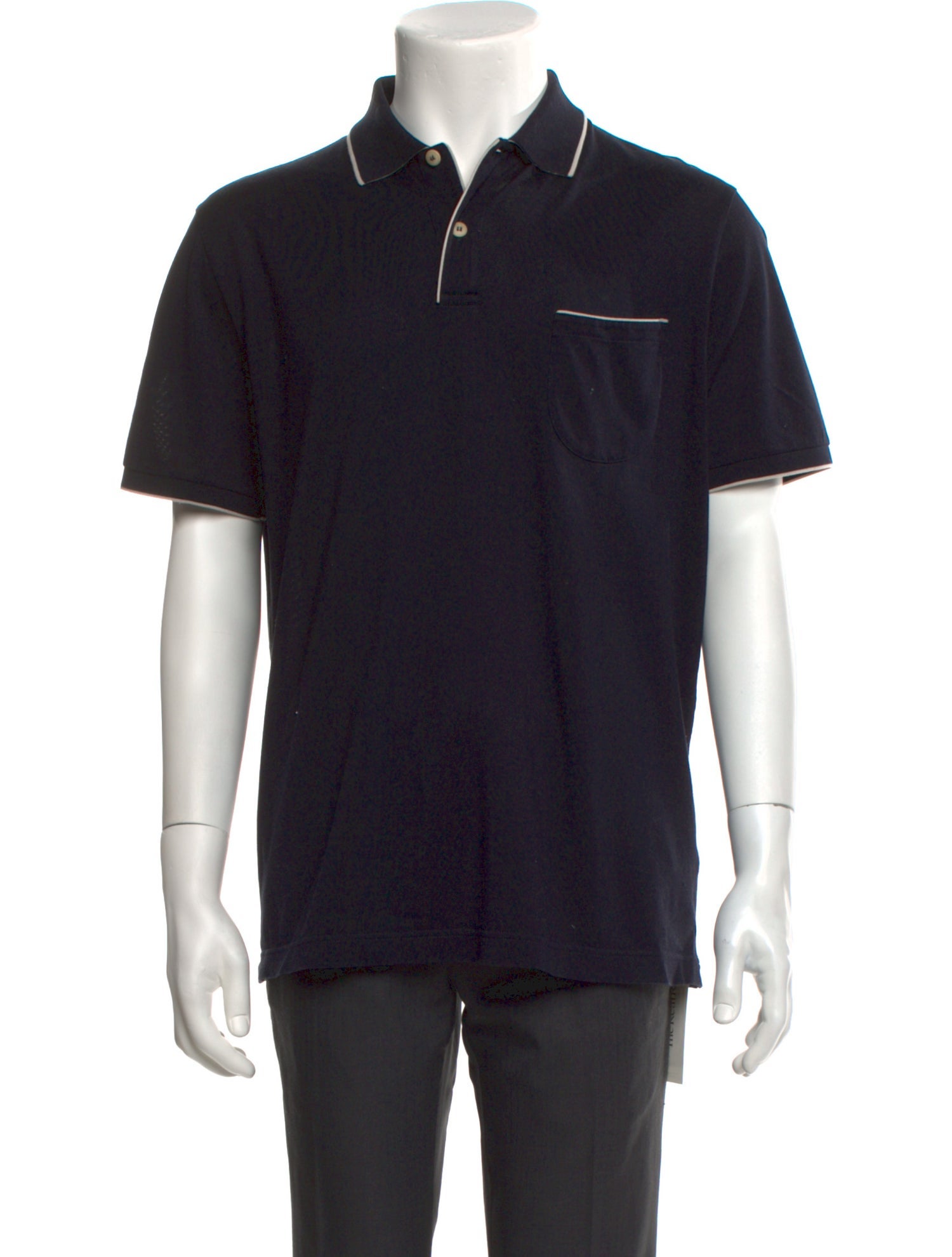 Loro Piana Collar Short Sleeve Polo Shirt