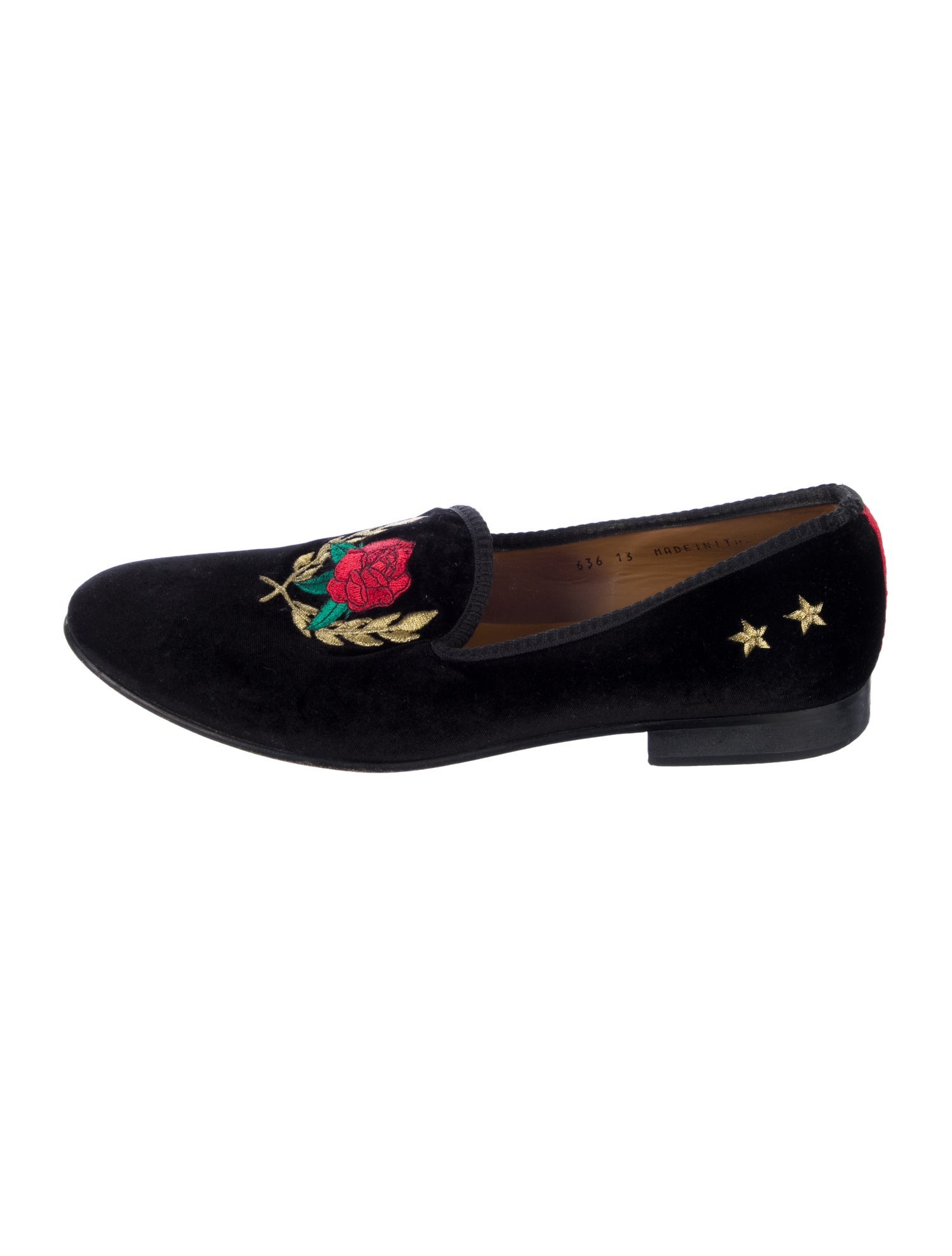 Del Toro Velvet Patterned Loafers
