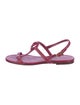 Loro Piana Leather T-Strap Sandals