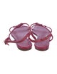 Loro Piana Leather T-Strap Sandals