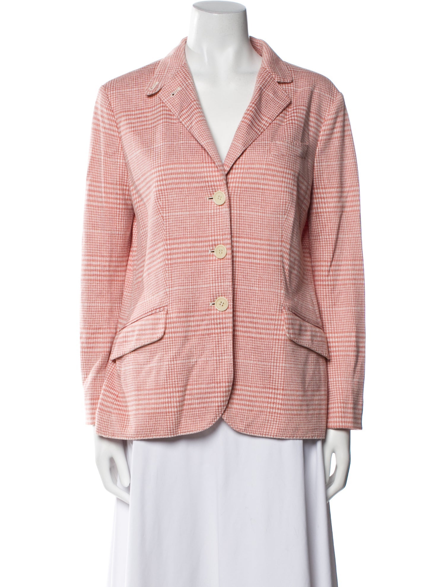 Loro Piana Plaid Print Blazer
