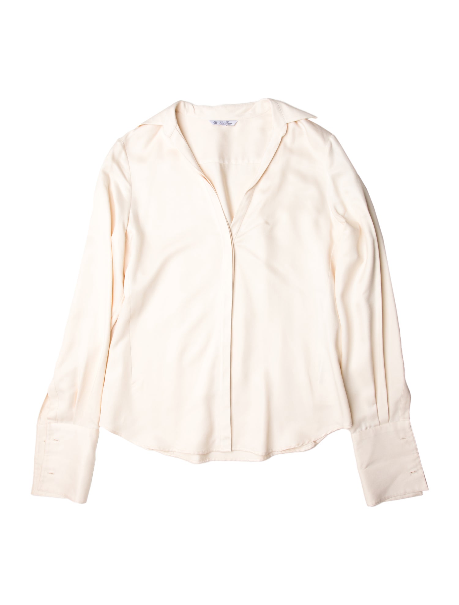 Loro Piana Silk Long Sleeve Blouse