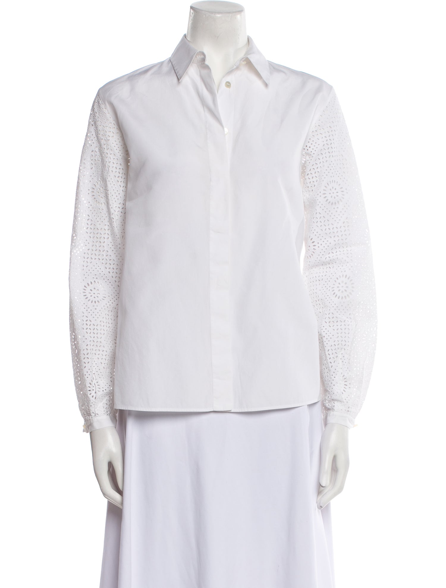 Loro Piana Long Sleeve Button-Up Top