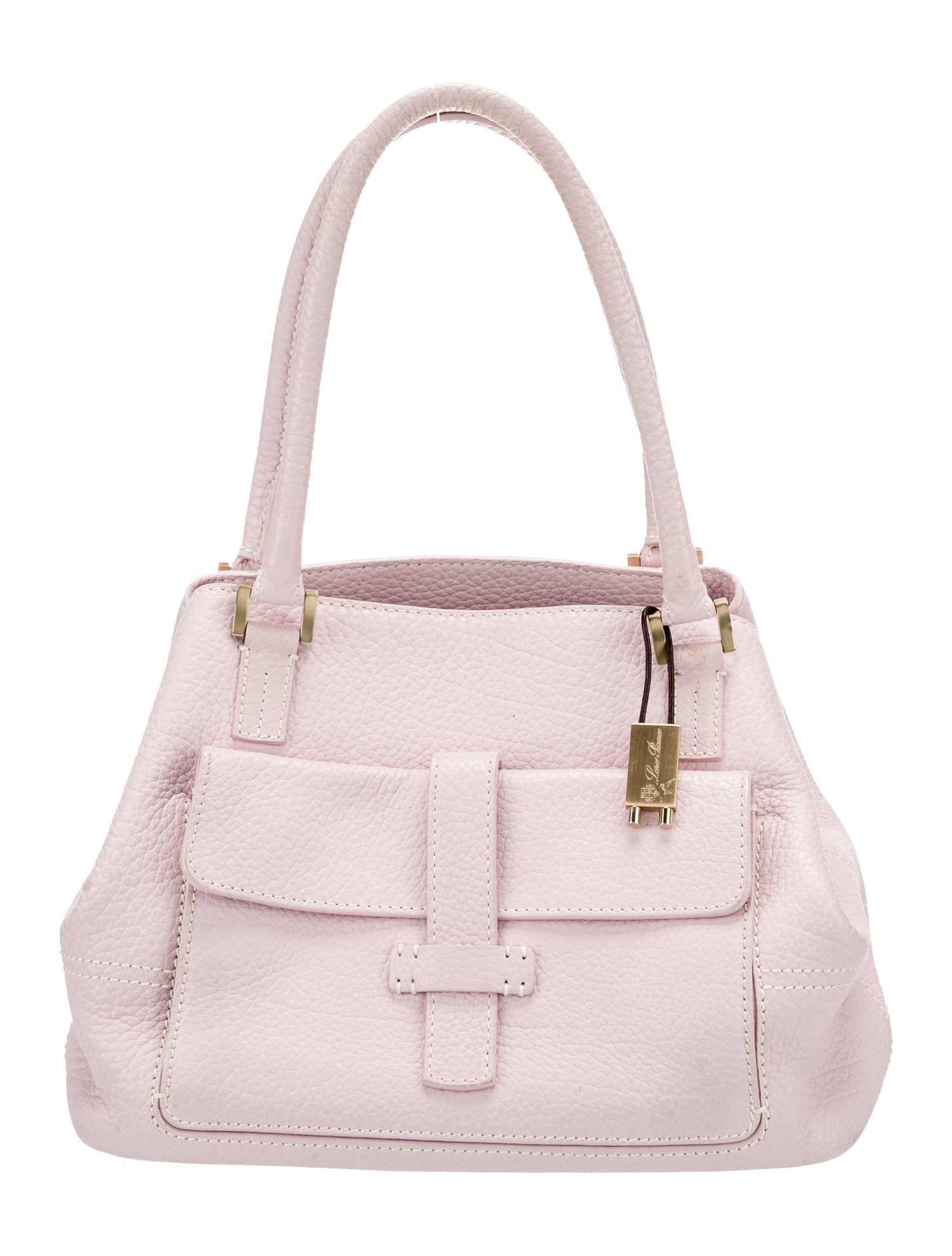 Loro Piana Leather Top Handle Bag