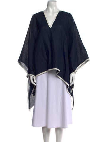 Loro Piana Knitwear Linen V-Neck Sweater One Size