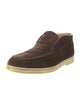 Loro Piana Open Walk Suede Lace-Up Boots