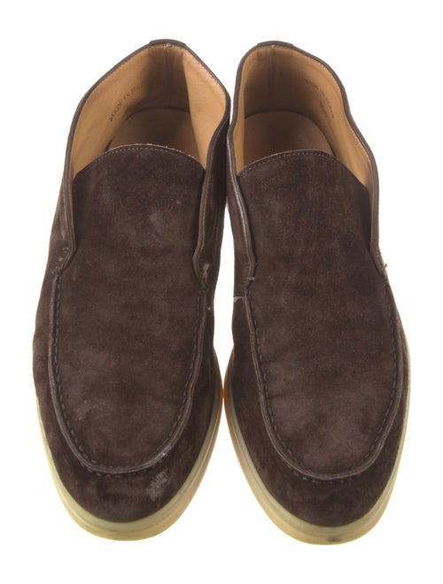 Loro Piana Open Walk Suede Lace-Up Boots