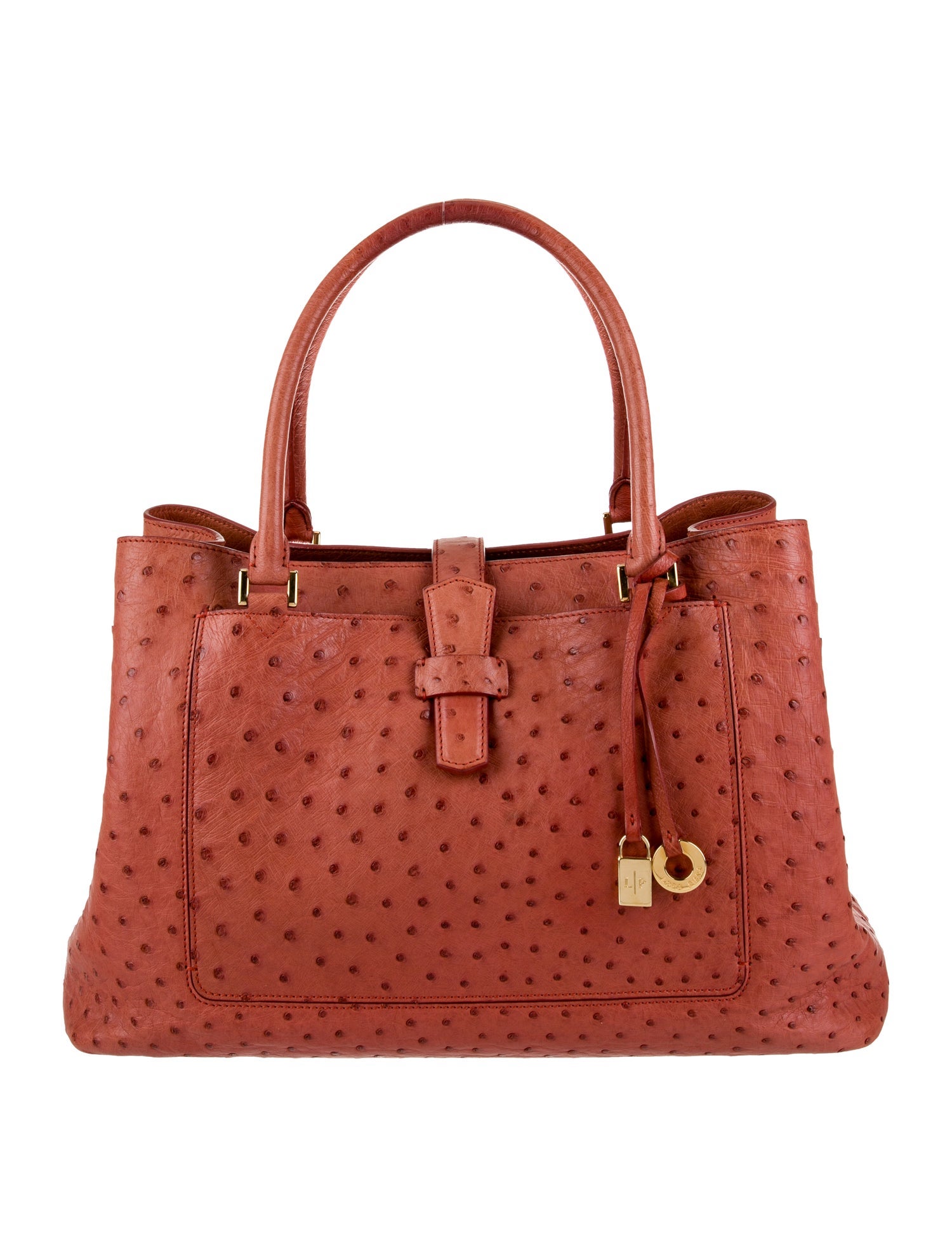 Loro Piana Ostrich Top Handle Bag