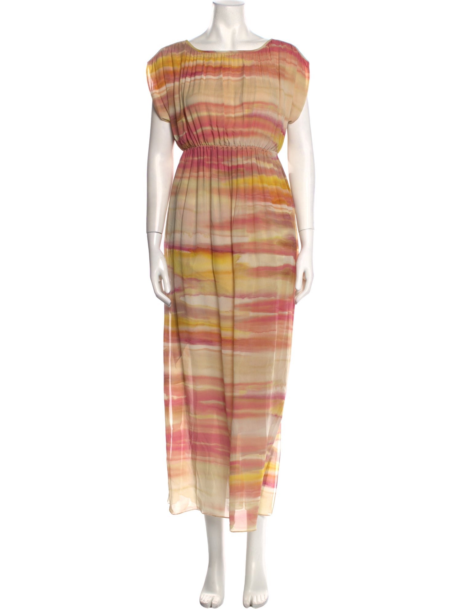 Loro Piana Plaid Print Long Dress