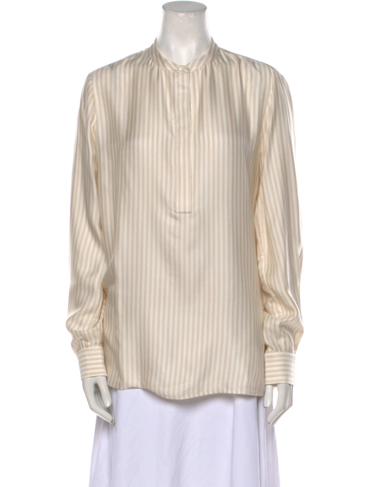 Loro Piana Silk Striped Top
