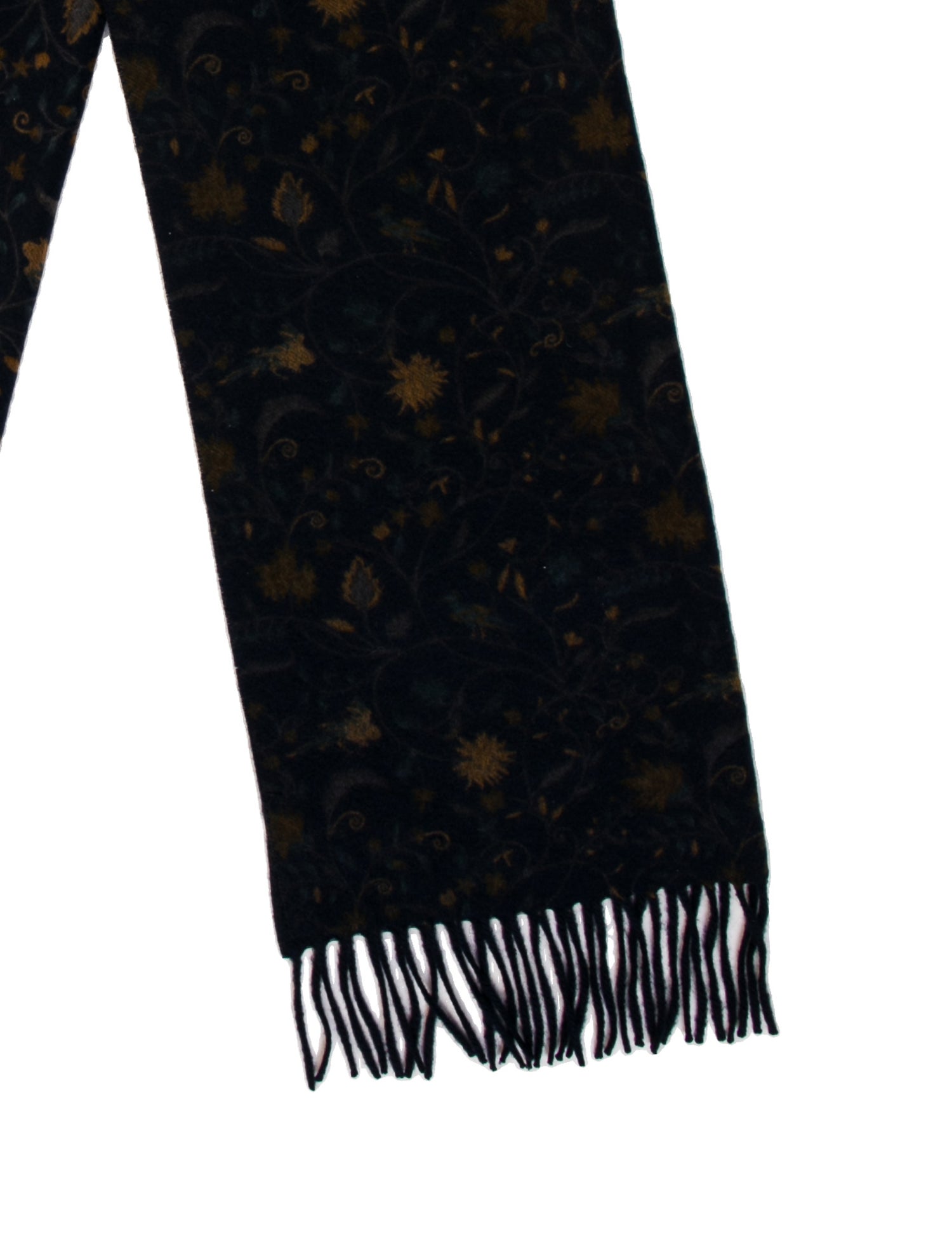 Loro Piana Cashmere Floral Print Scarf