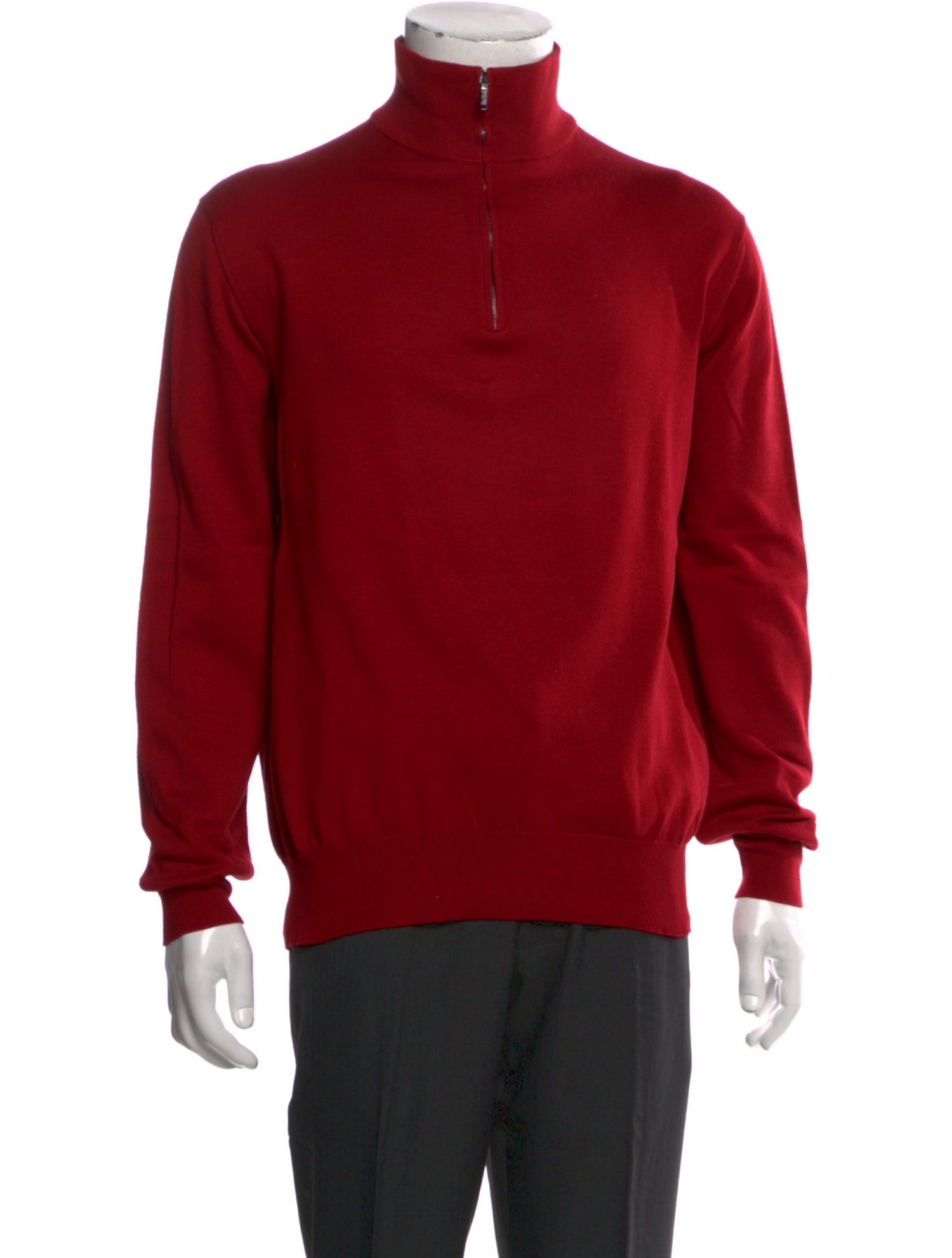 Loro Piana Quarter ZIp Turtleneck Pullover