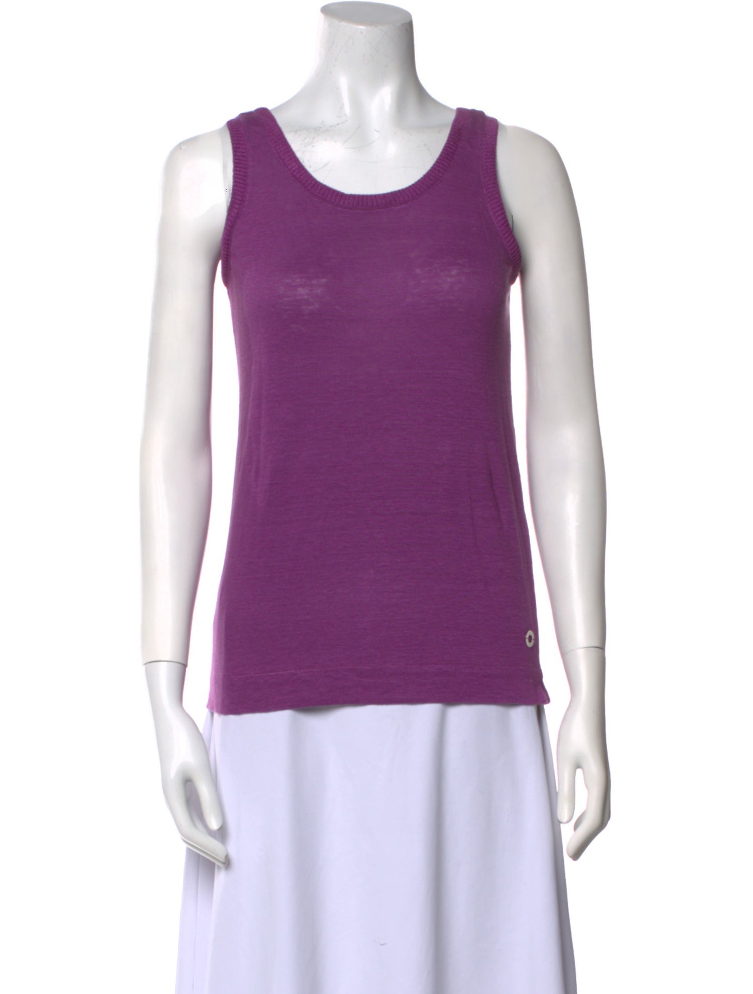 Loro Piana Linen Scoop Neck Top
