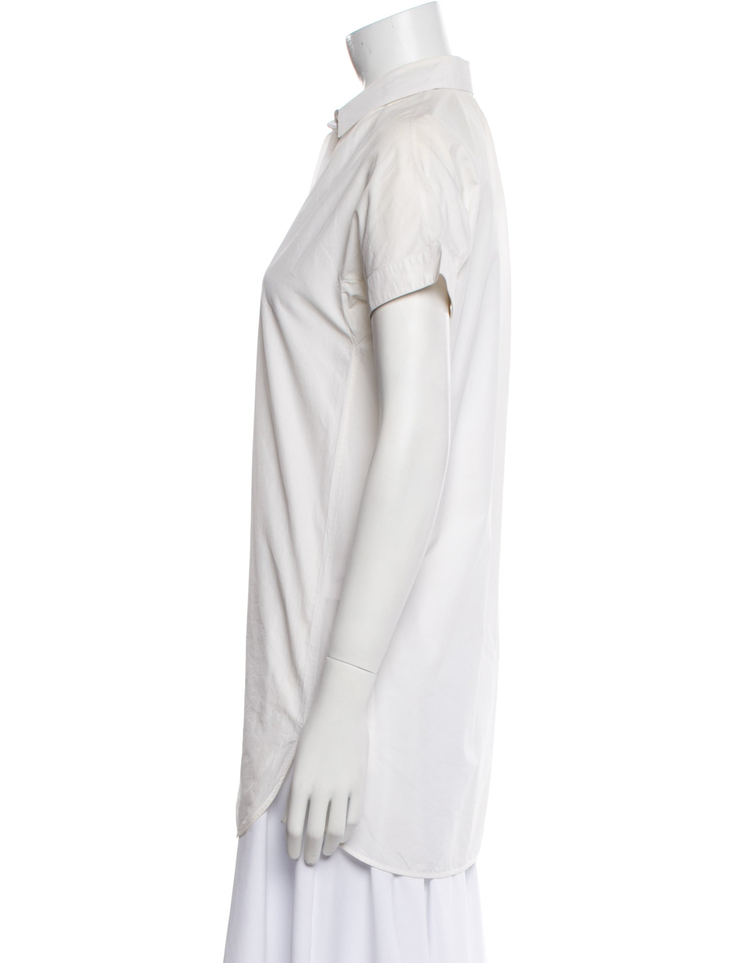 Loro Piana Short Sleeve Button-Up Top