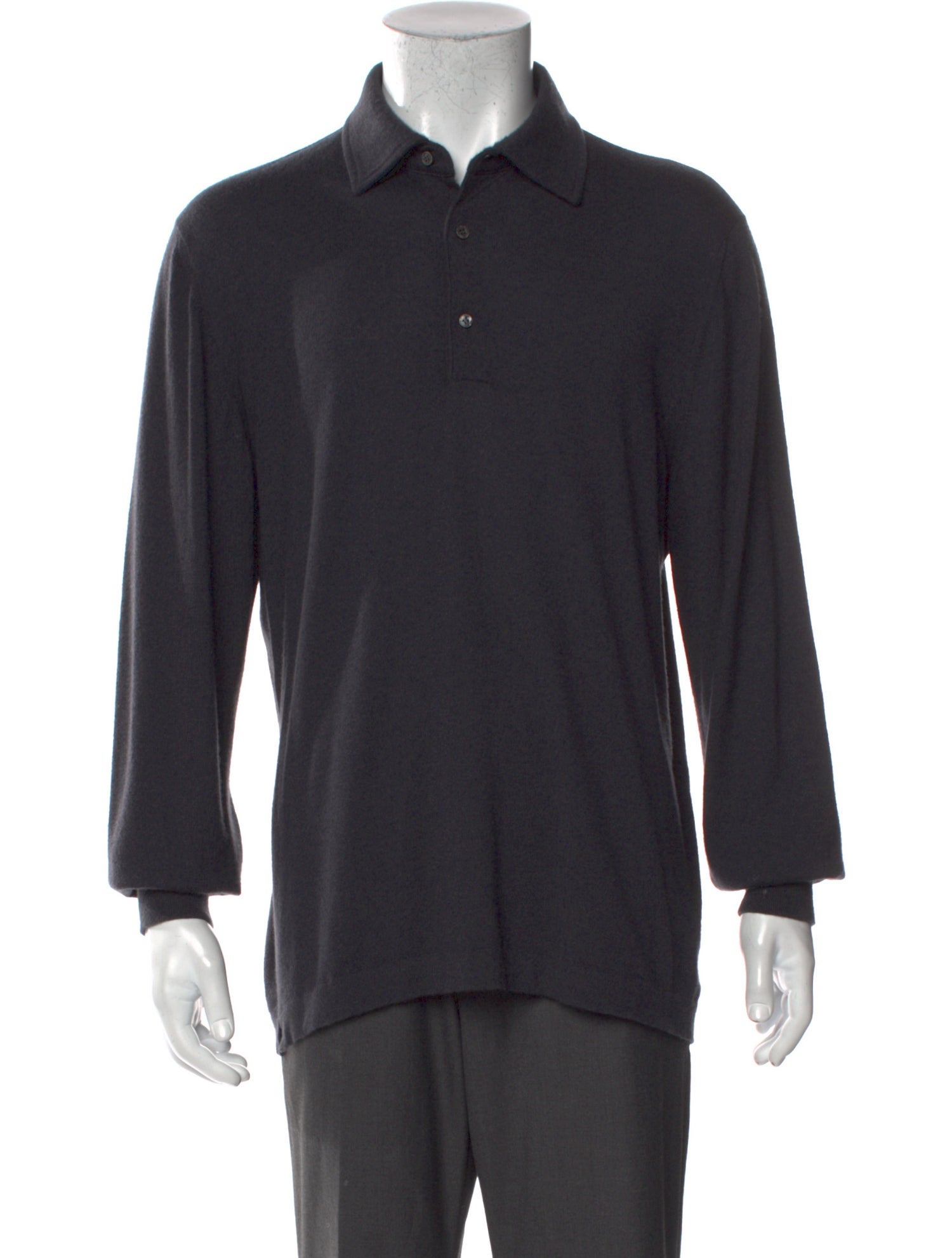 Loro Piana Cashmere Collar Polo Sweater