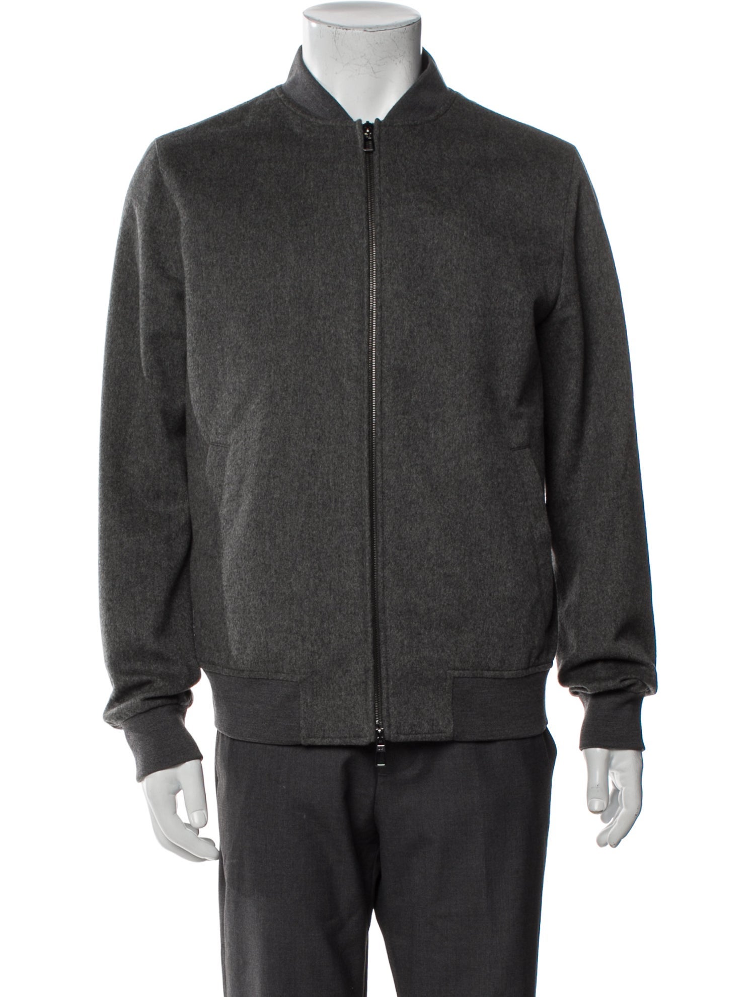 Loro Piana Green Storm System Cashmere Bomber Jacket