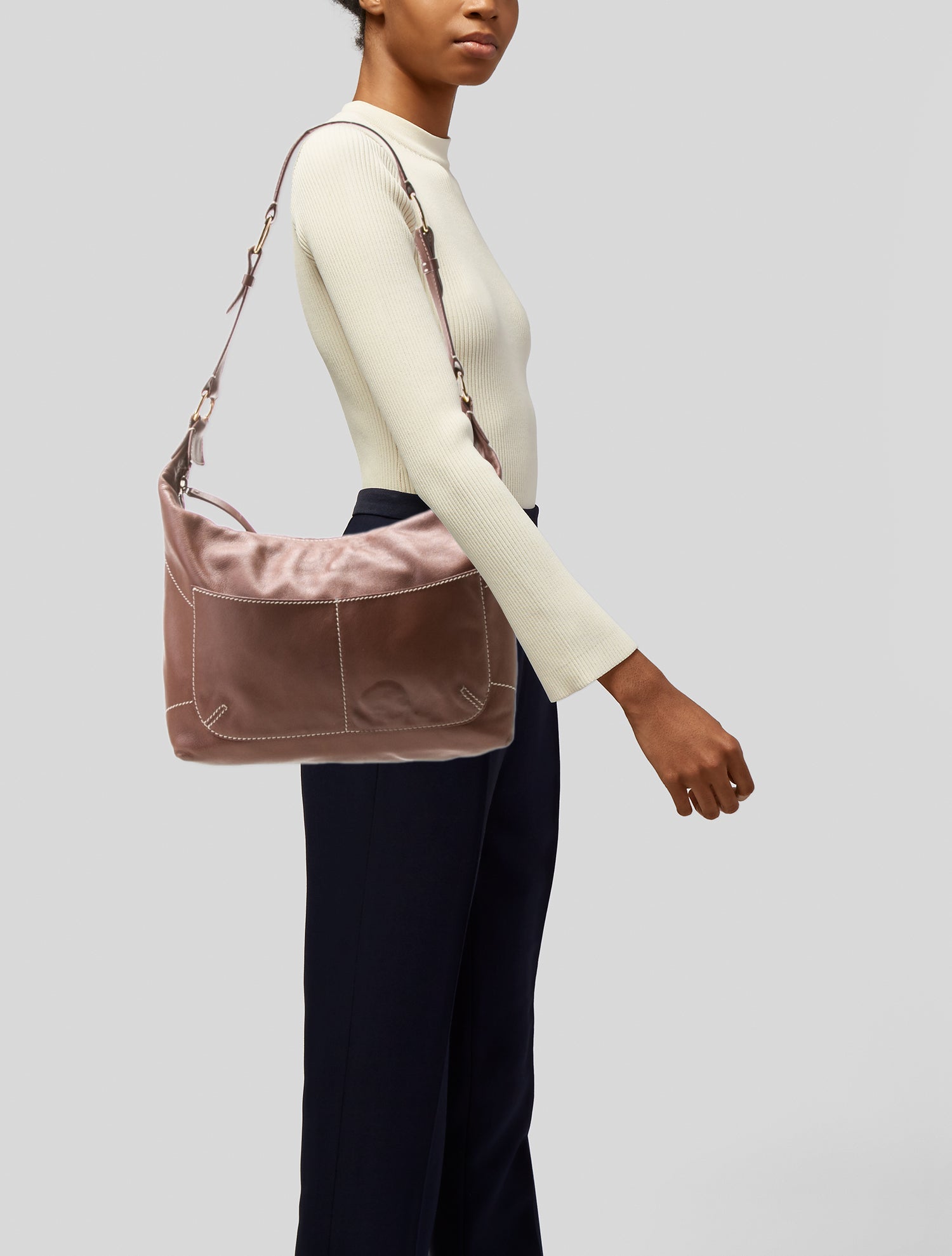 Loro Piana Calfskin Shoulder Bag