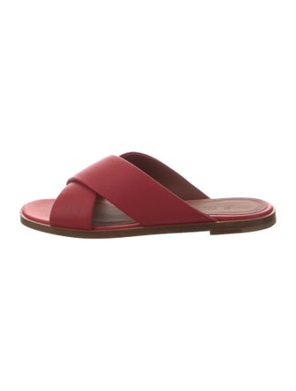 Loro Piana Emma Leather Slides