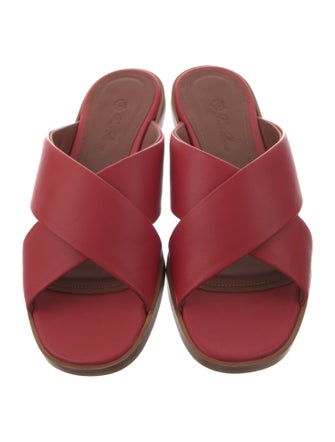 Loro Piana Emma Leather Slides