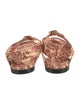 Loro Piana Canvas Floral Print Gladiator Sandals