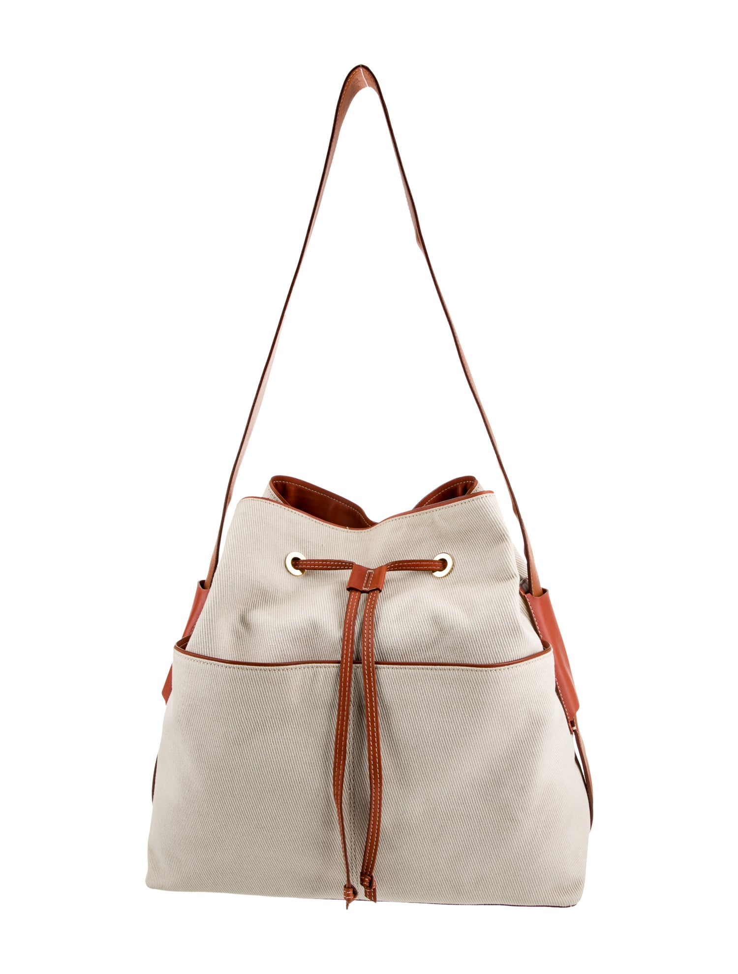Loro Piana Canvas Bucket Bag