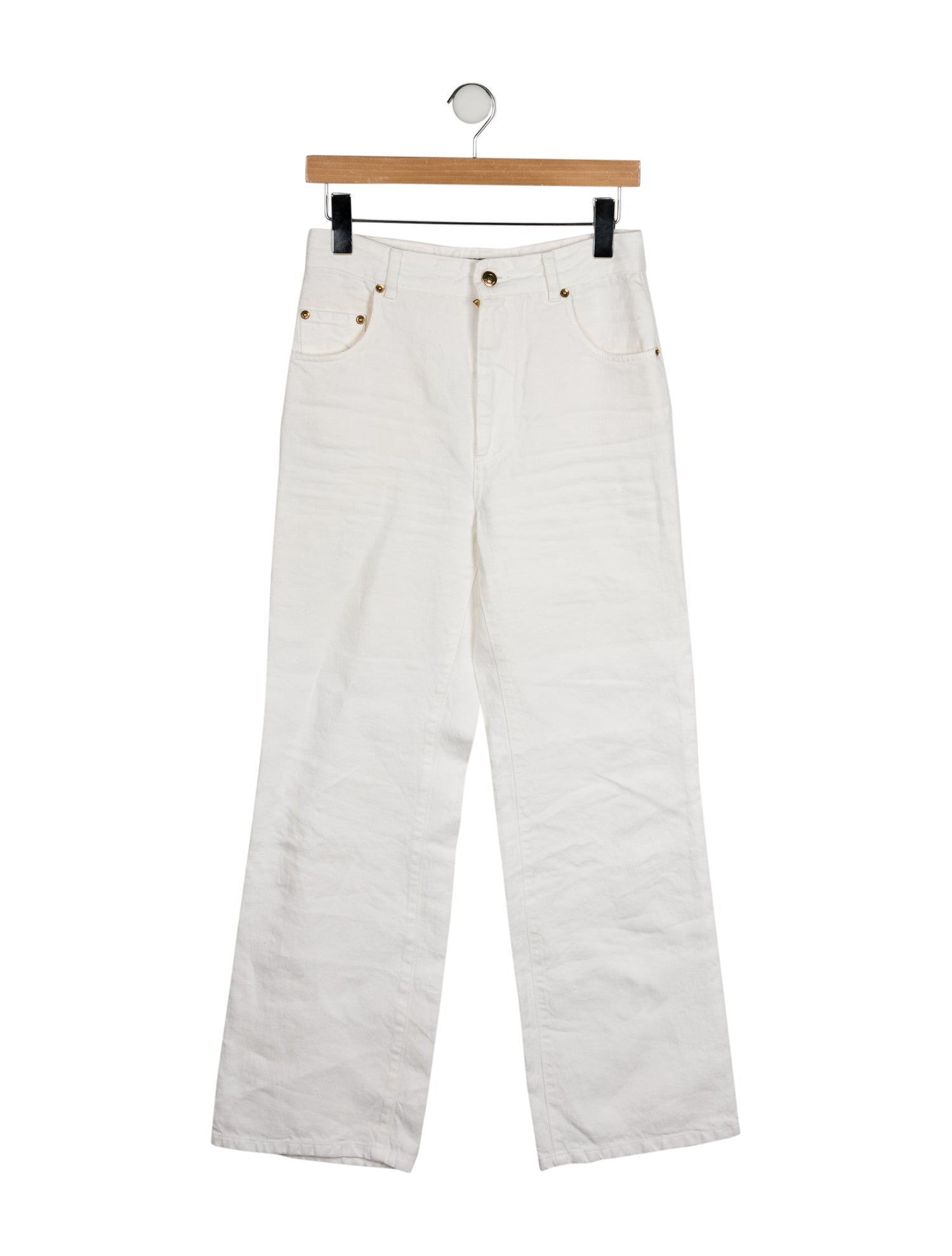 Loro Piana High-Rise Wide Leg Jeans
