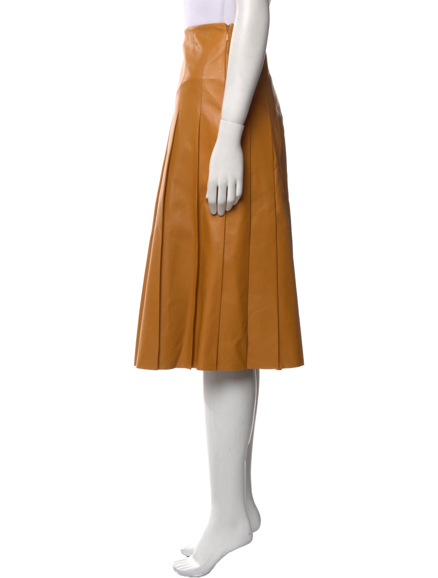 Loro Piana Lambskin Knee-Length Skirt w/ Tags