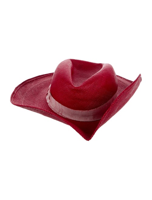 Loro Piana Red straw hat