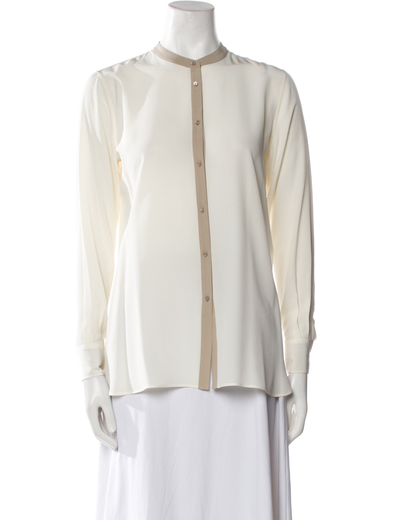 Loro Piana Silk Crew Neck Blouse