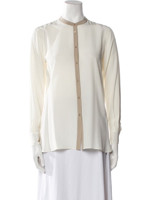 Loro Piana Silk Crew Neck Blouse