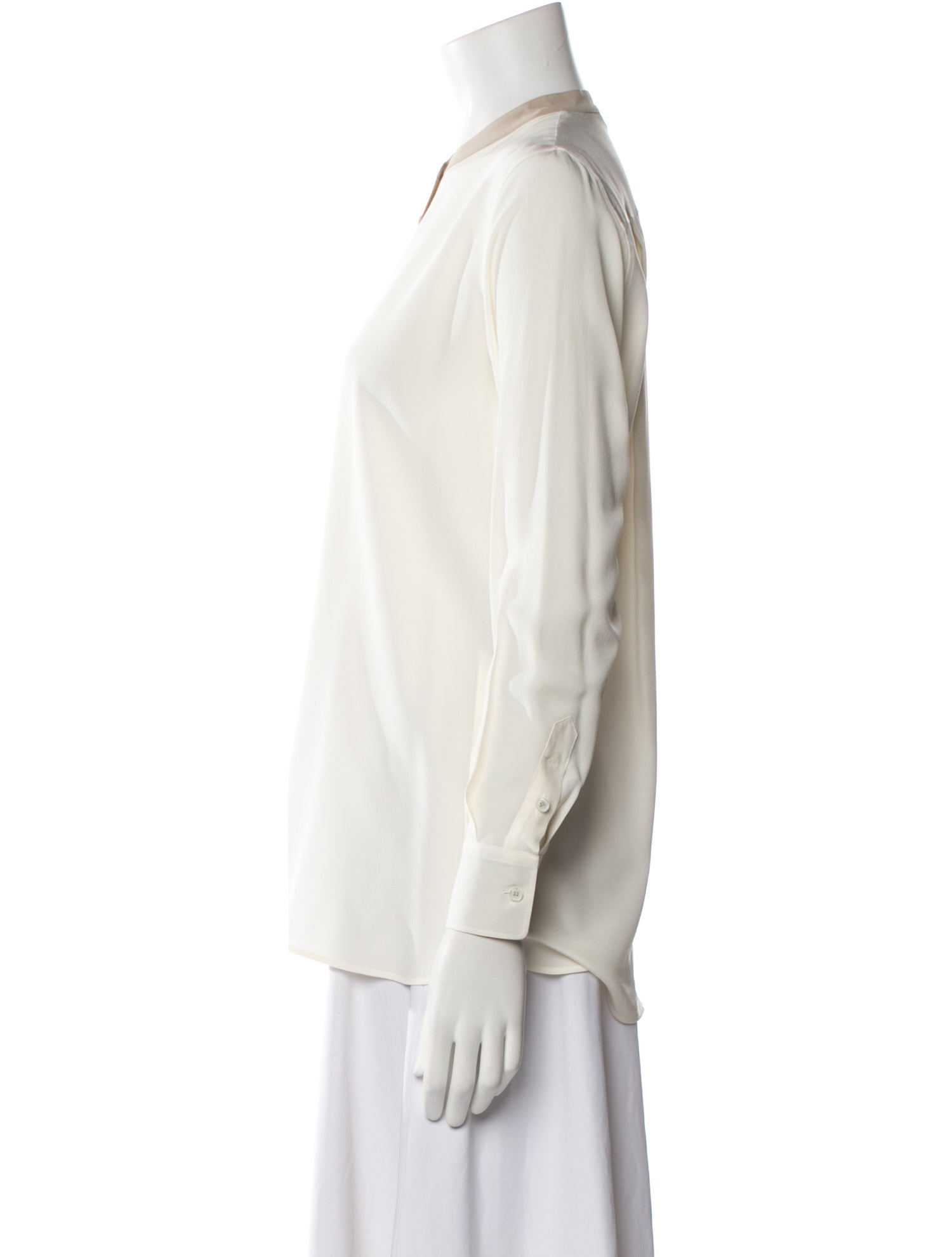 Loro Piana Silk Crew Neck Blouse