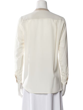 Loro Piana Silk Crew Neck Blouse