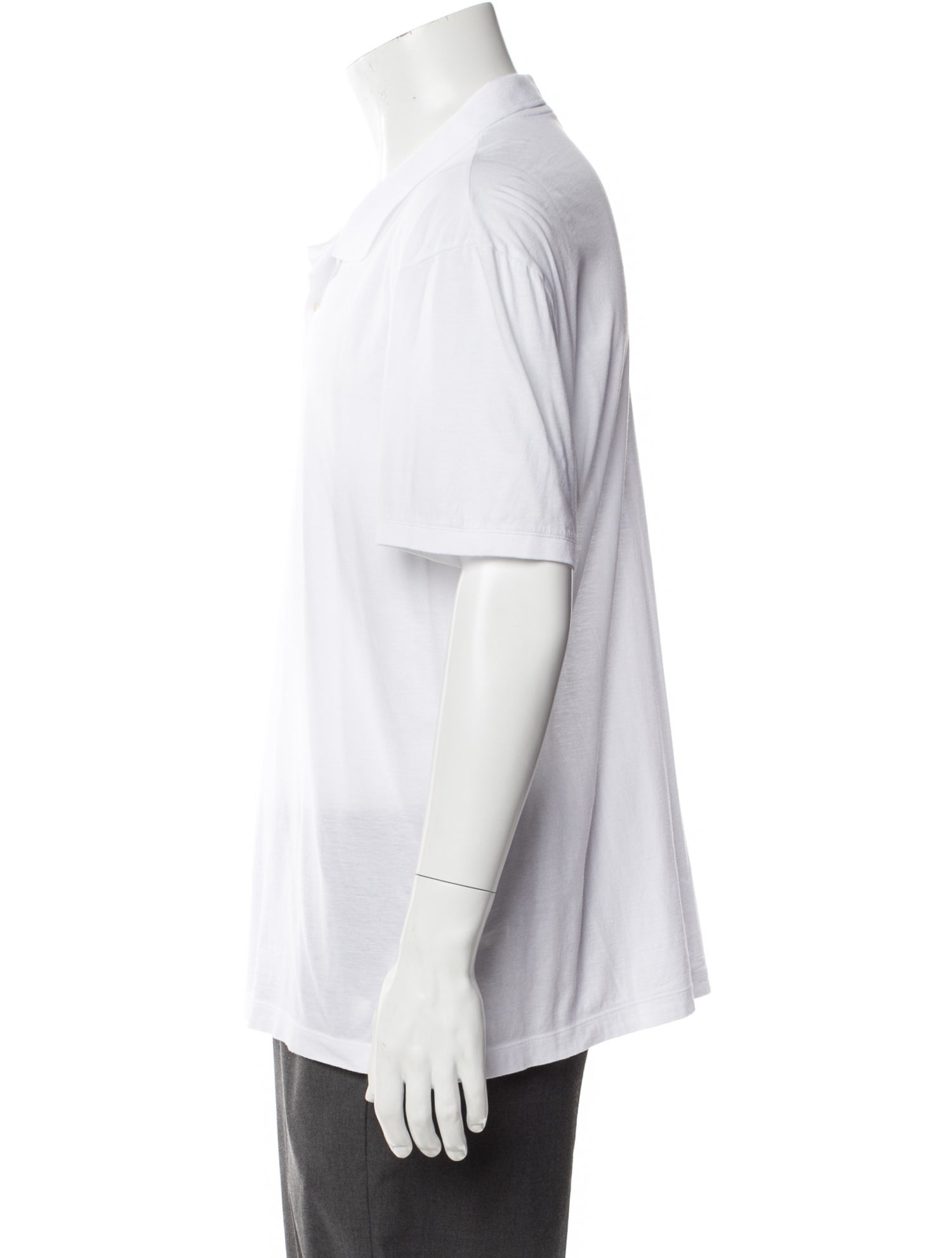 James Perse V-Neck Short Sleeve Polo Shirt