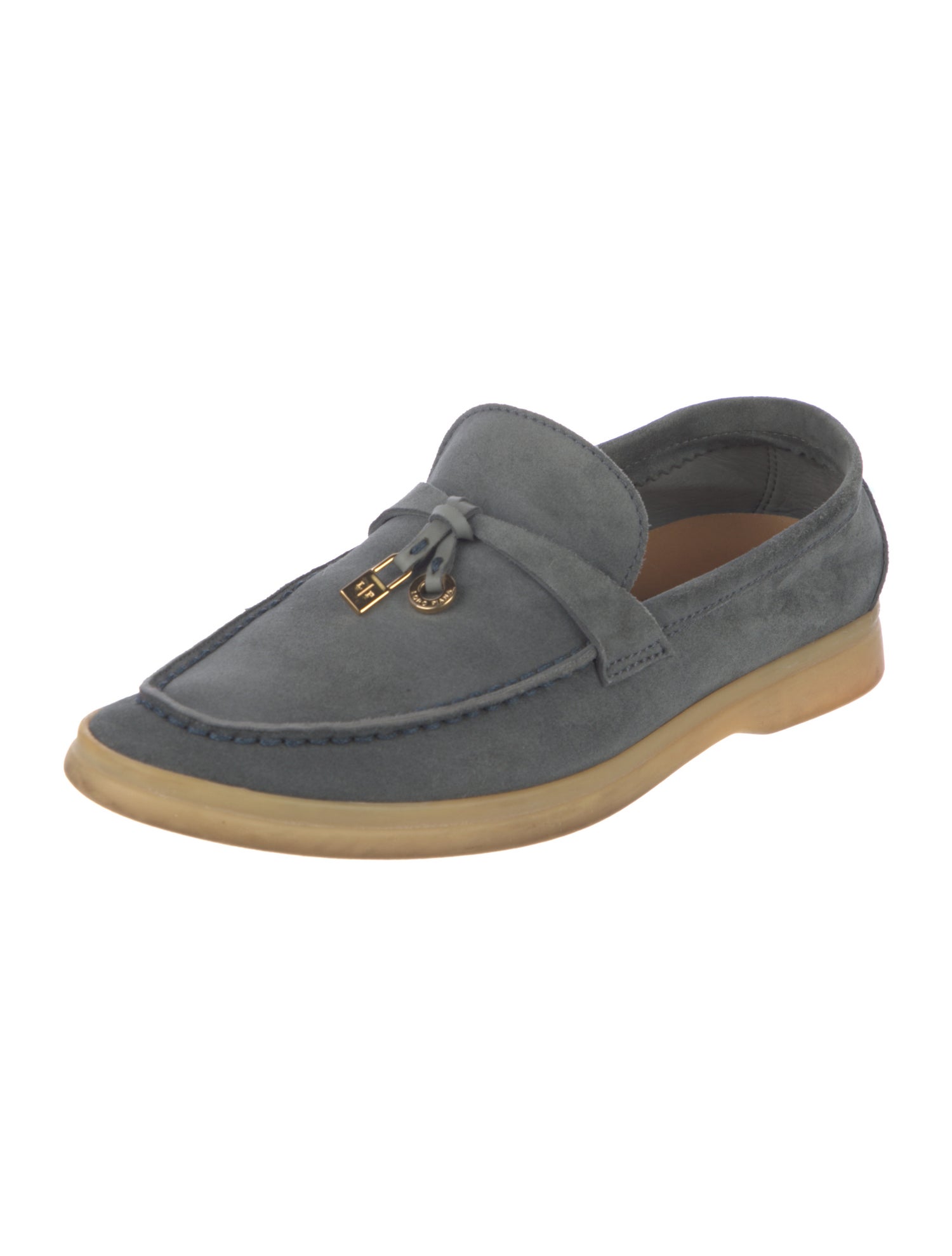 Loro Piana Suede Tassel Accents Loafers