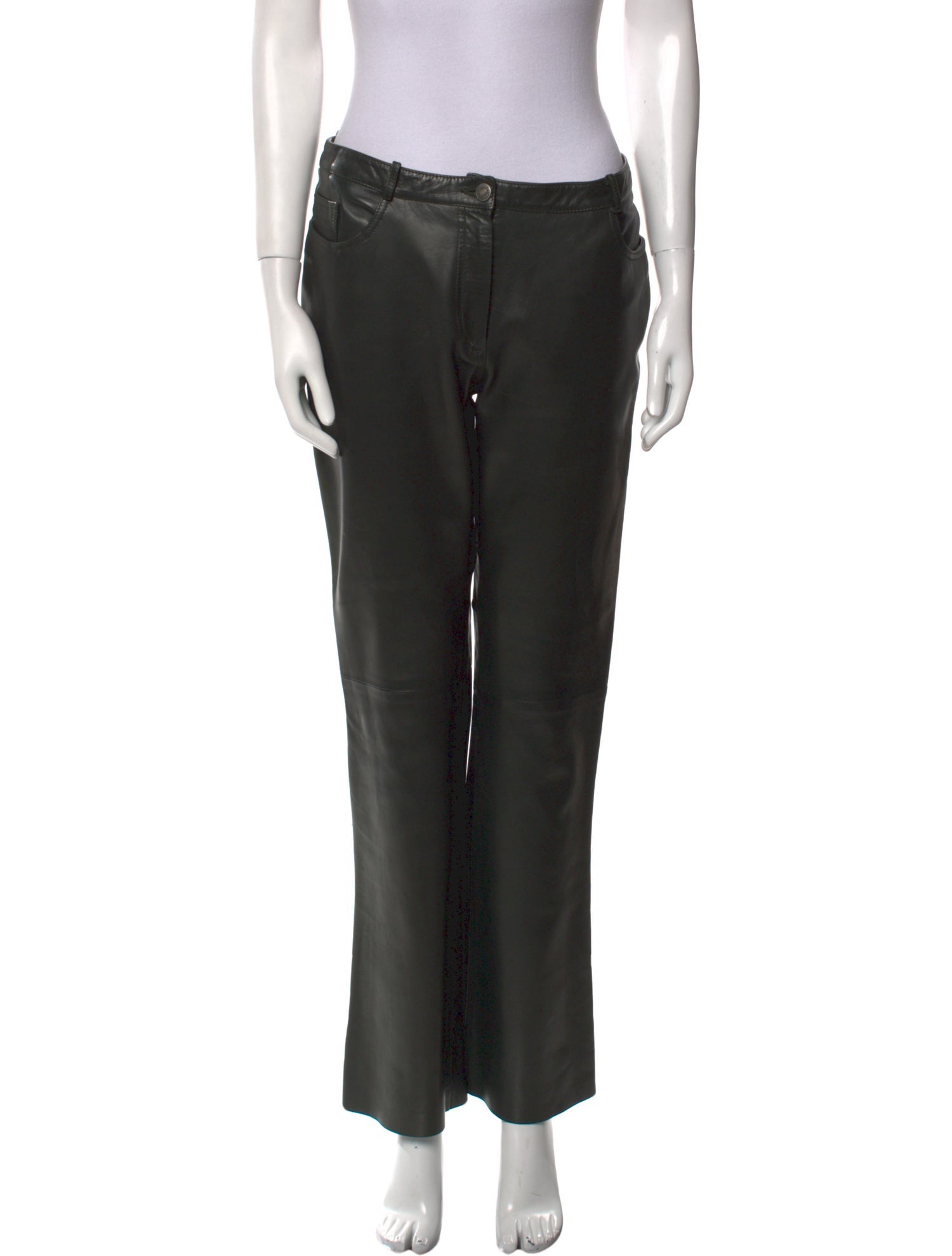 Loro Piana Lambskin Straight Leg Pants