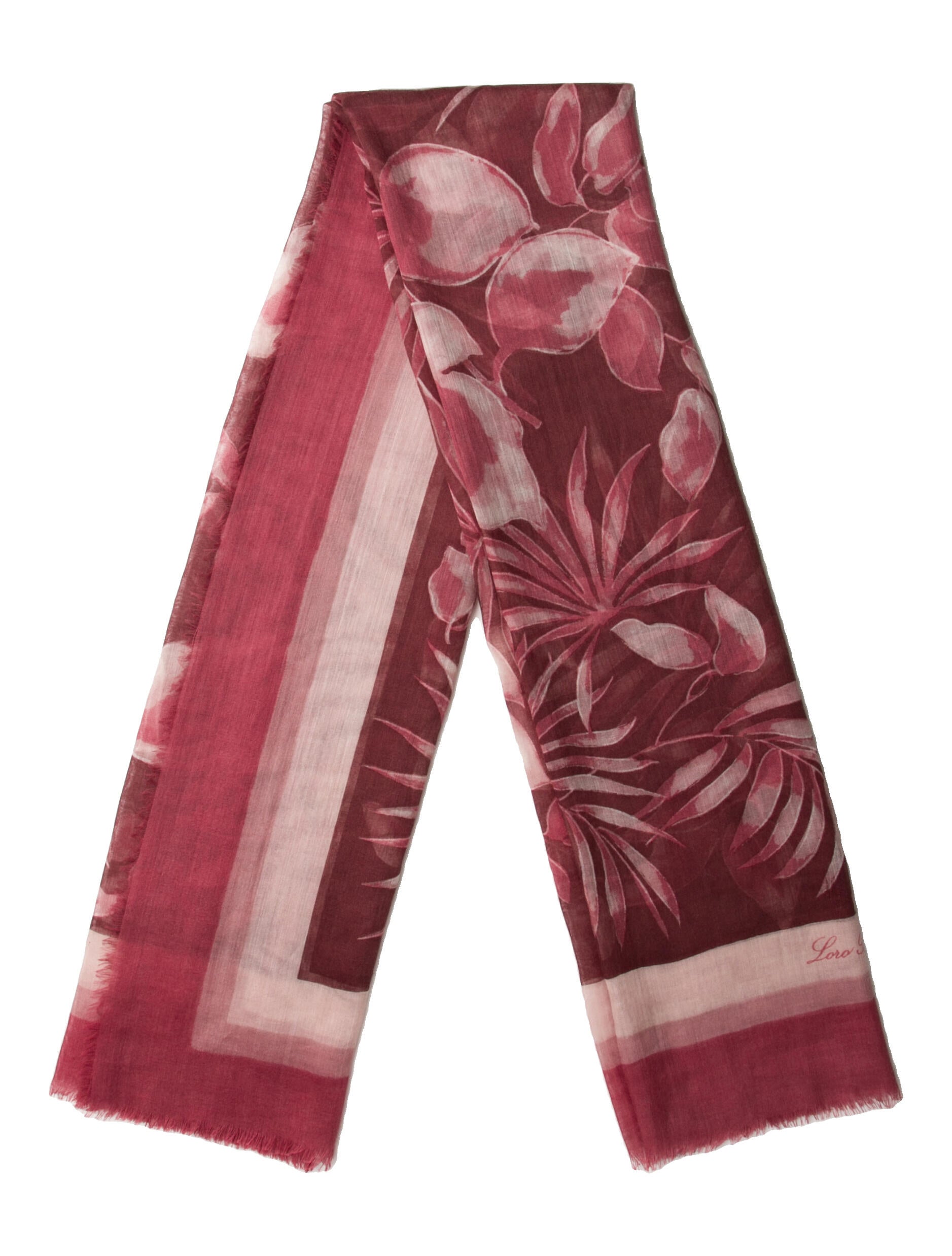 Loro Piana Floral Print Scarf